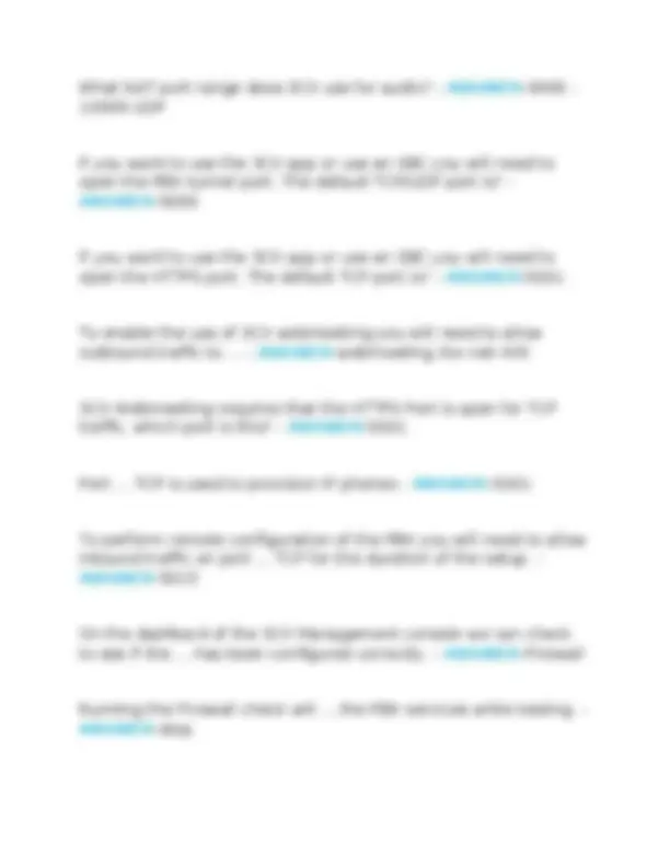 3CX BASIC CERTIFICATION EXAMMINATION, Exams of Information Technology ...