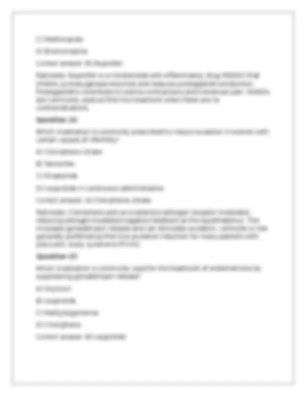 Transpeptidation NURS 5334 Advanced Pharmacology Quiz 2 – Questions and Answers | 2027 ...