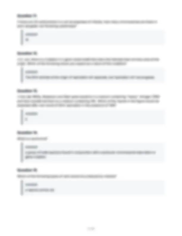 BIO 101 EXAM 3 STUDY GUIDE FREQUENTLY TESTED ACTUAL QUESTIONS WITH ...
