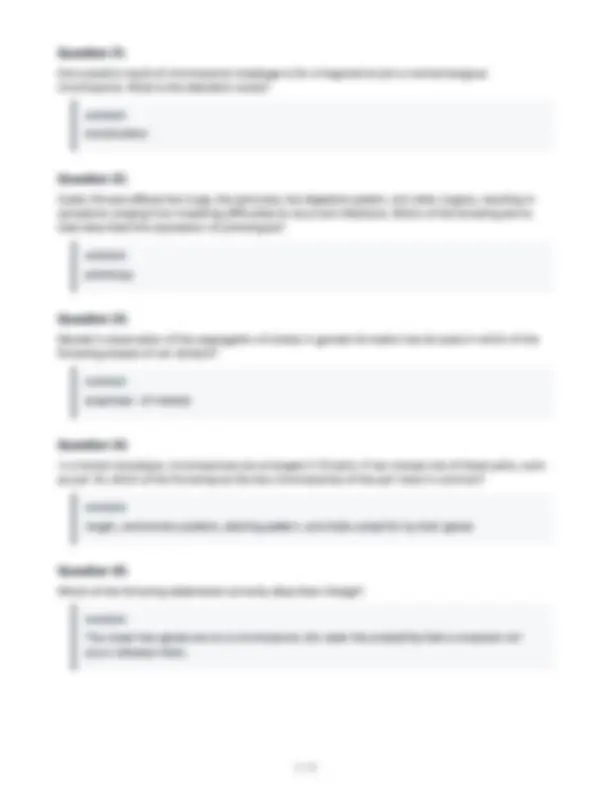 BIO 101 EXAM 3 STUDY GUIDE FREQUENTLY TESTED ACTUAL QUESTIONS WITH ...