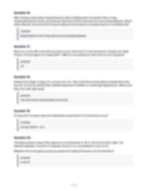 BIO 101 EXAM 3 STUDY GUIDE FREQUENTLY TESTED ACTUAL QUESTIONS WITH ...