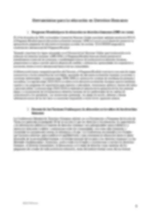Educacion en derechos humanos - Apuntes de Derecho | Docsity