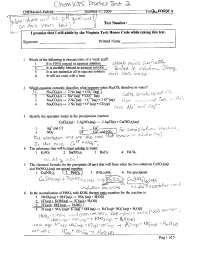General Chemistry - Practice Test 2 with Answers | CHEM 1035 - Docsity