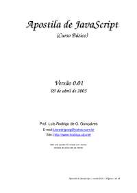 Apostila de Javascript - Apostila básica sobre Javascript. Pra quem não ...