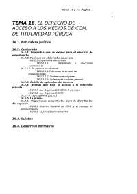 Derecho de Acceso a los Medios de Comunicación: Períodos, Organizaciones y Límites - Prof.