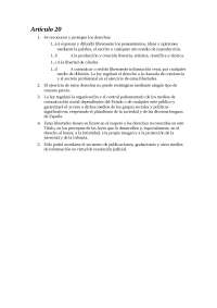 Las Libertades Fundamentales de Expresión y Comunicación en España - Prof. Martínez-Bretón