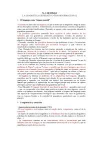 La gramática generativo-transformacional