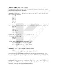 Review for Test 2 with Solutions - Introduction Discrete Mathematics ...