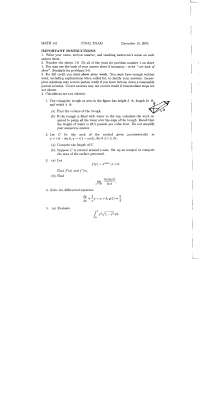 Exam 4 Questions on Calculus II - Fall 2005 | MATH 141 - Docsity