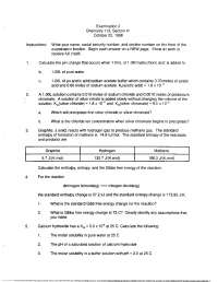 Exam 2 for Fundamentals Chemistry II | CHEM 271 - Docsity