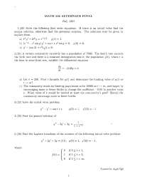 Alternative Final - Differential Equations for Science and Engineers ...