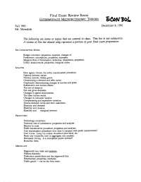 Review Questions Final Exam - Intermediate Microeconomics Theory | ECON ...