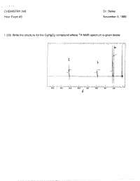 Exam 3 with 5 Questions - Organic Chemistry II | CHEM 241 - Docsity