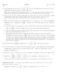 Introduction to Linear Algebra - Exam 4 | MATH 240 - Docsity