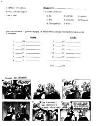 Practice Exam 2 - Organic Chemistry I | CHEM 231 - Docsity