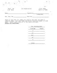 Practice Exam 2 - Light Percept and Phenomenon | PHYS 106 - Docsity