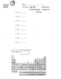 Exam 2 with 8 Questions - Organic Chemistry I | CHEM 231 - Docsity