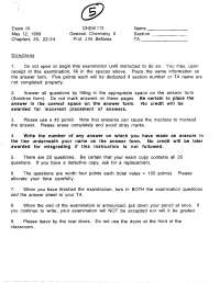 24 Questions in Exam 3 - General Chemistry II | CHEM 271 - Docsity