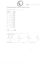 9 Problems of Organic Chemistry II - Exam 3 | CHEM 241 - Docsity