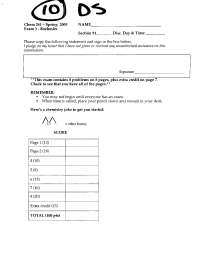 Practice Exam 3 - Organic Chemistry II | CHEM 241 - Docsity
