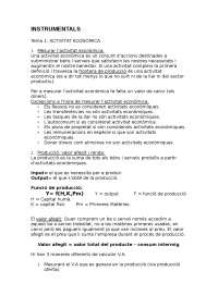 Actividad econòmica, els agregats macroeconòmics, balança de pagaments