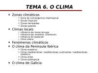 Clima y zonas climáticas en la Península Ibérica y Galicia - Prof. Seijo