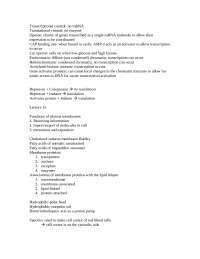 Study Guide for Exam 3 | Cell and Molecular Biology | BIOL 2104 - Docsity