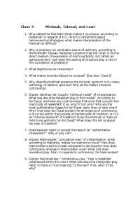 Interpreting Jewish Law: Mishnah, Talmud, and Controversy