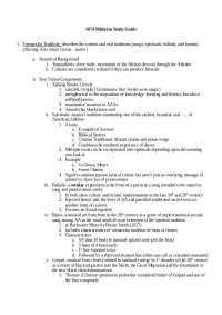 Midterm Study Guide - Introduction to African American Literature | ENGL 1674