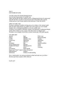 Urban Public Issues - Test 1 Study Guide | UAP 1024