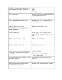 Study Guide for Test 3 - Elements of Geology | GEOS 2104 - Docsity