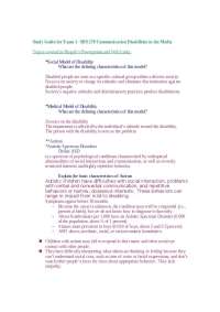Communication Disabilities in the Media: Social Model vs. Medical Model and Autism - Prof.