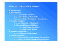Las teorías emocionales