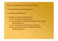 Teorías de la motivación