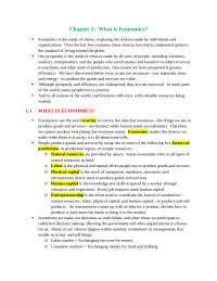 What is Economics - Study Guide | ECON 2006 - Docsity