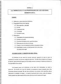 La hidráulica y las propiedades de los líquidos. Hidrostatica