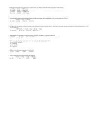 Chemistry Exam 2 Sample with correct Answers | CHEM 1035 - Docsity