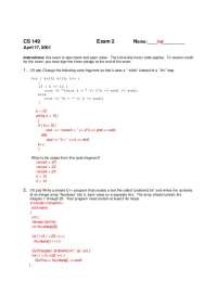 Exam 2 Questions with Solutions - Elements of Computer Science | CS 149D