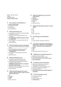 Quiz 2 with Answers | Internet Concepts | CS 312