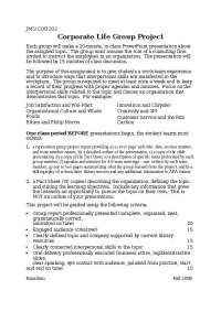 Corporate Life Project - Interpersonal Skills | COB 202