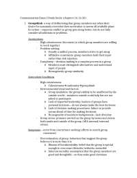 Introduction to Communication Studies - Exam 3 Study Guide | COMM 1014 ...