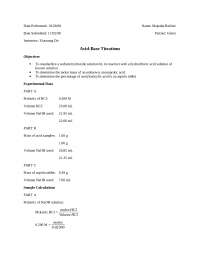 Acid-Base Titration - General Chemistry Laboratory Manual | CHEM 1045 ...