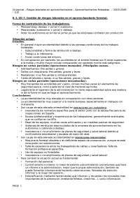 teoria prevencion riesgos laborales Tolosana