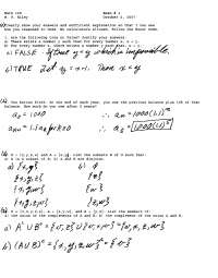 9 Solved Problems on Discrete Mathematics I - Examination 1 | MATH 125 ...