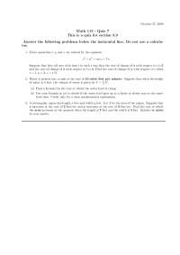 Practice Questions for Quiz 3 - University Physics III | MATH 113 - Docsity
