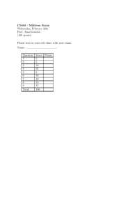 Midterm Exam - Analysis of Algorithms | CS 483