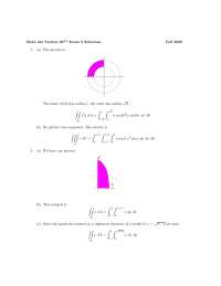 Exam 3 Solutions - Calculus III - Fall 2008 | MATH 241 - Docsity