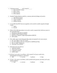 Principles of Biology - Exam 4 | BIOL 1105 - Docsity