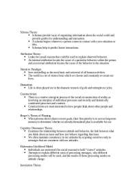 Communication Theory: general key concepts  | COMM 600