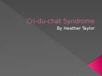 Cri-du-Chat Syndrome - Human Anatomy and Physiology | BIOL 322